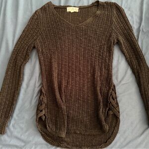 Black V-Neck Sweater